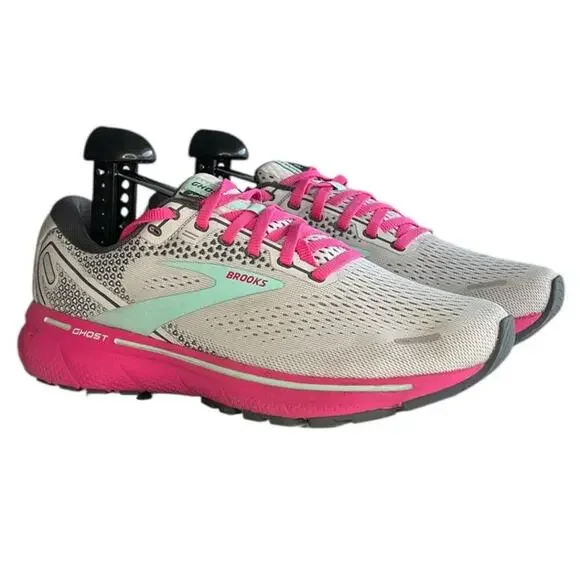 ***SOLD*** Brooks Ghost 14 1203561B024 Mesh Running Sneaker Shoes SZ 9 Pink - Picture 3 of 6